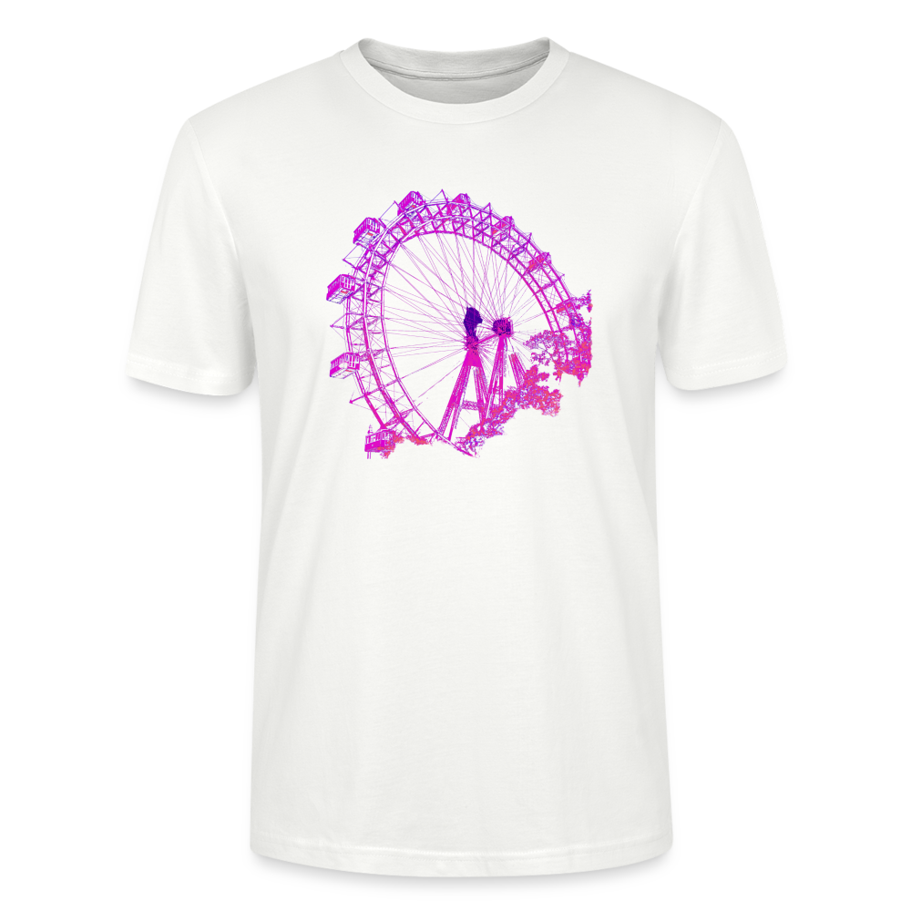 Wiener Riesenrad im Prater - Wahrzeichen von Wien in pink, Stanley/Stella Unisex Organic T-Shirt - Weiß