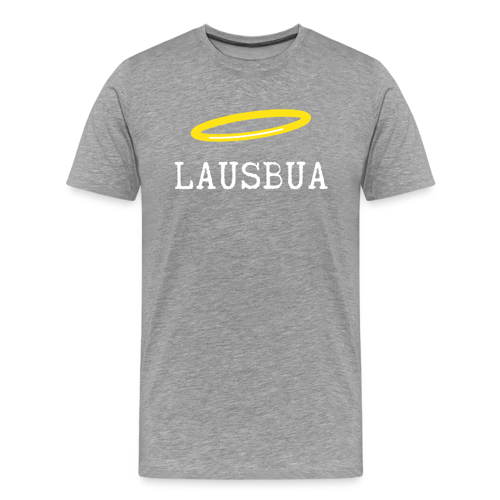 Lausbua, bayerischer und österreichischer Lausbub, Männer Premium -T-Shirt - Grau meliert