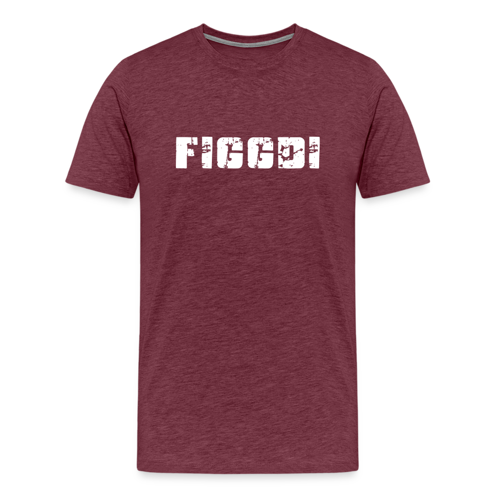 Figgdi - Schweizer Deutsch für "Kannst mich gern haben" ;-) Männer Premium T-Shirt - Bordeauxrot meliert