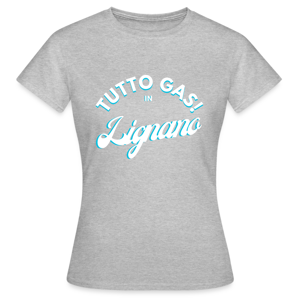 TUTTO GAS! in Lignano - Frauen T-Shirt - Grau meliert