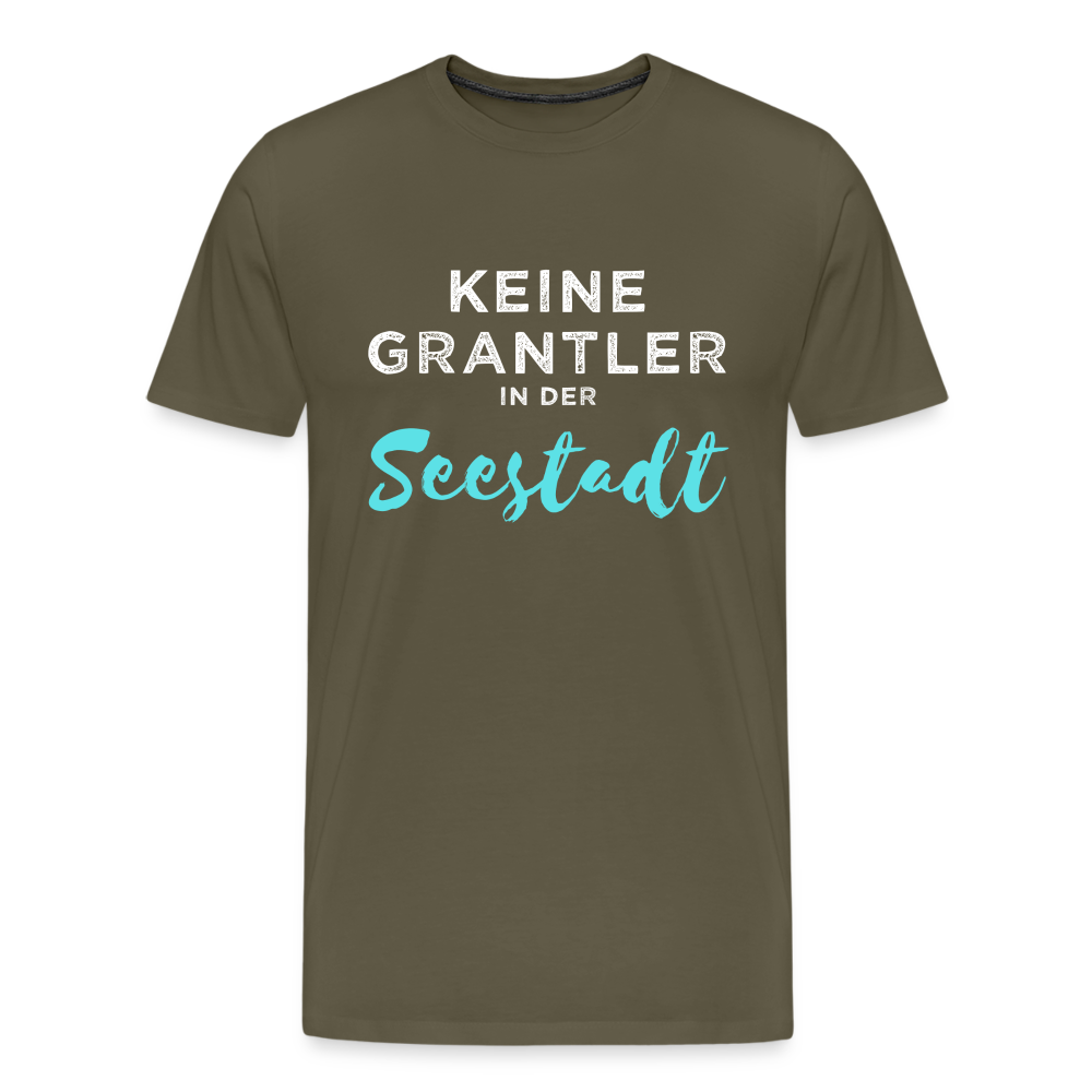 Keine Grantler in der (Wiener) Seestadt, Männer Premium T-Shirt - Khaki