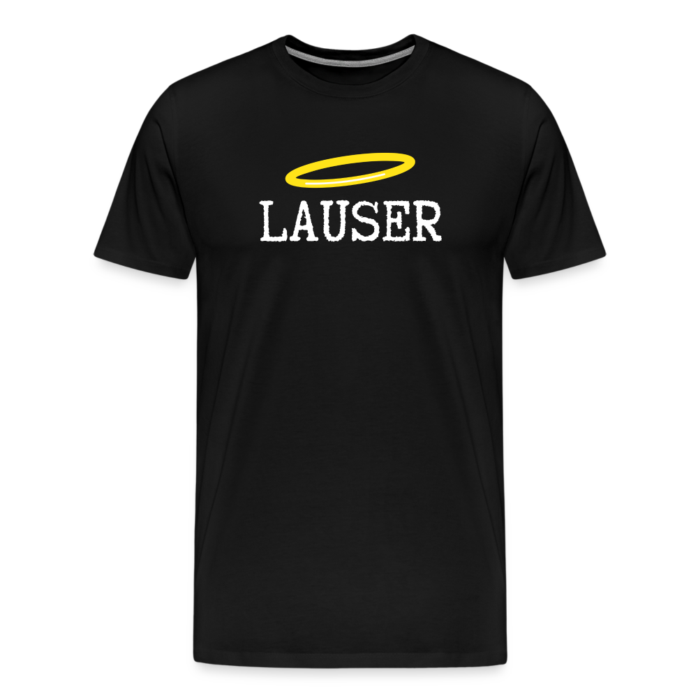 Lauser, österreichischer Lausbub - Männer Premium T-Shirt - Schwarz