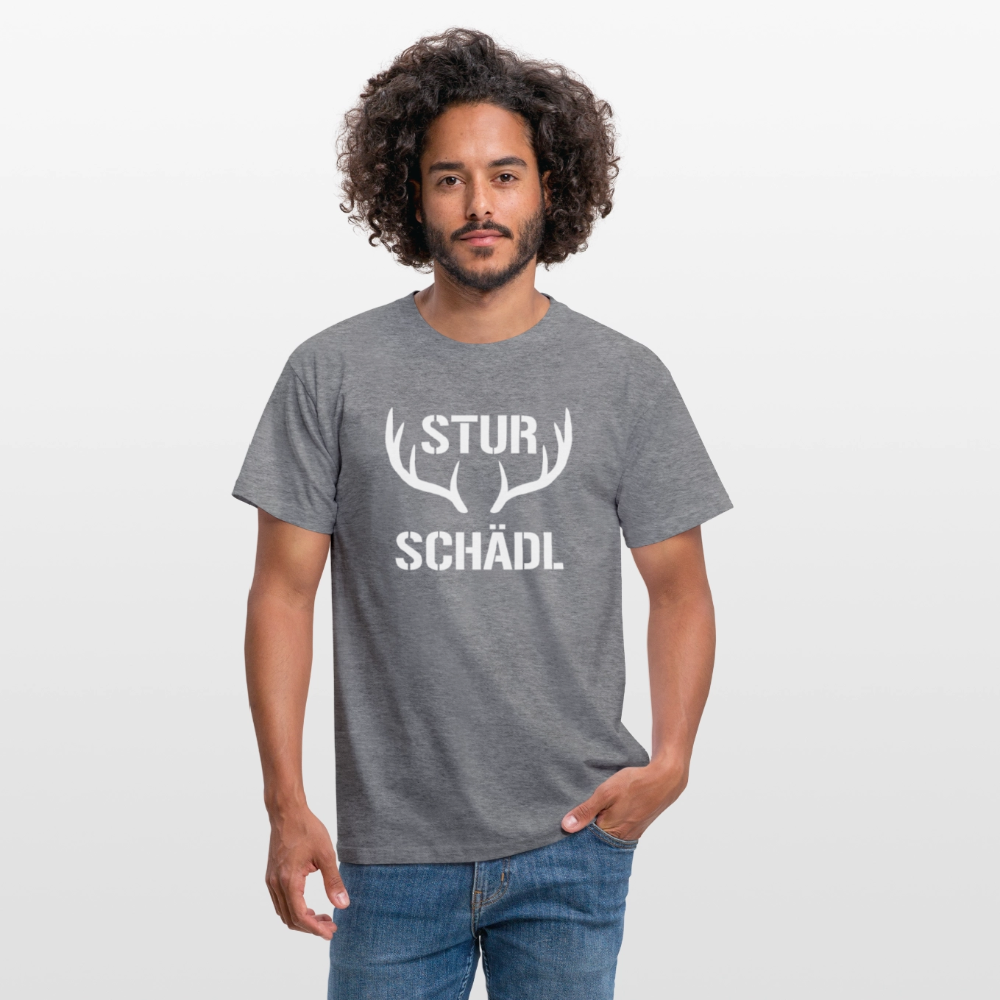 Sturschädl, Männer T-Shirt - Graphit meliert