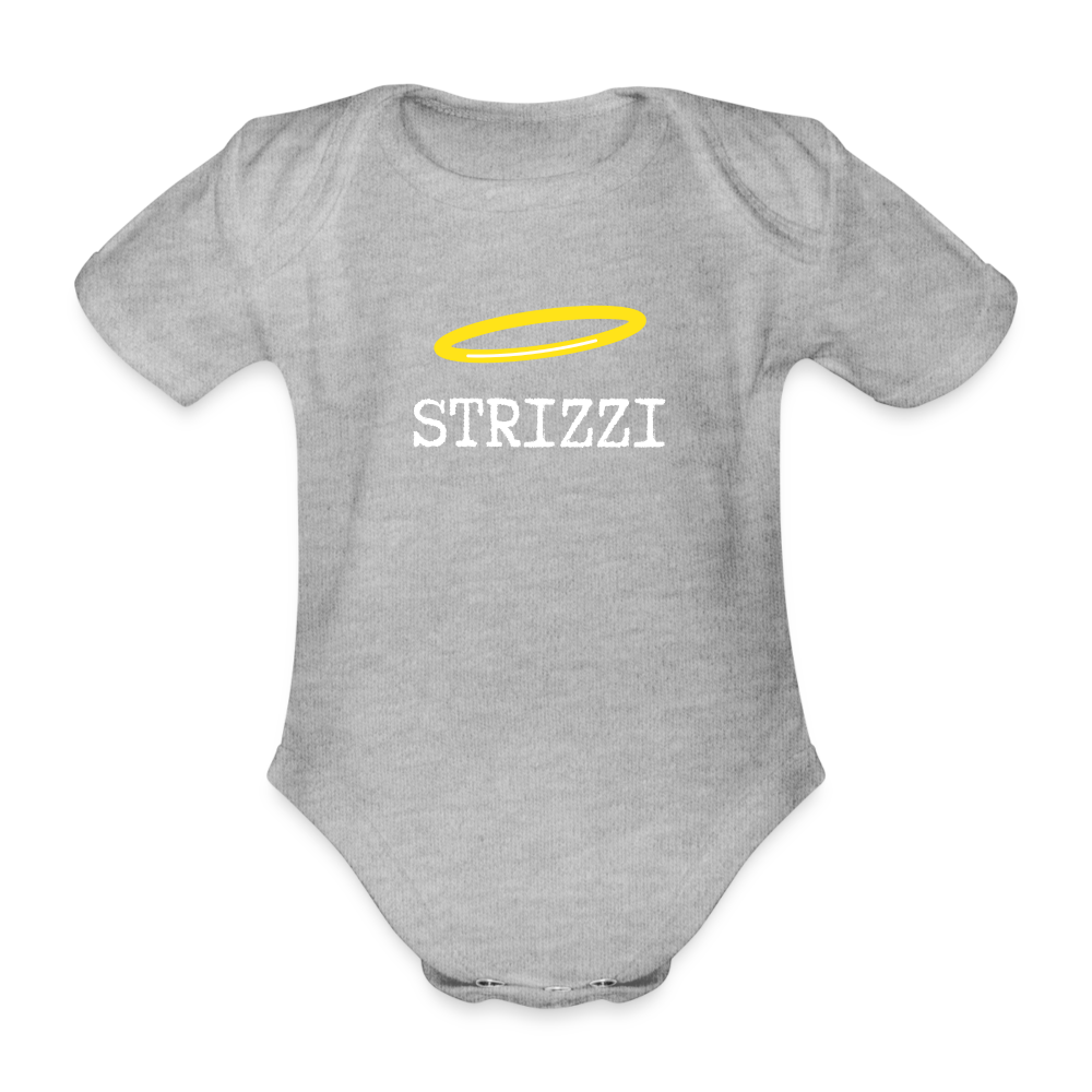STRIZZI, Baby Bio-Kurzarm-Body - Grau meliert