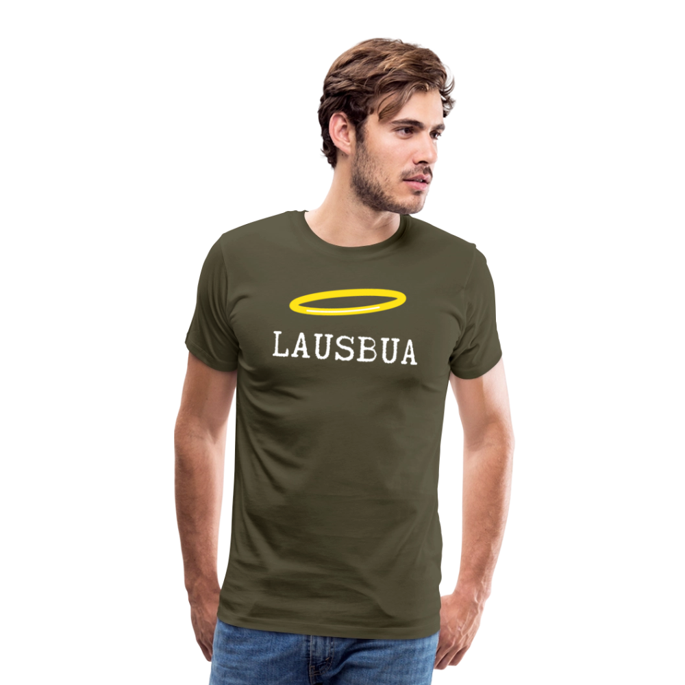 Lausbua, bayerischer und österreichischer Lausbub, Männer Premium -T-Shirt - Khaki