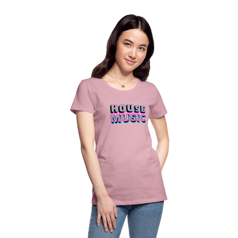HOUSE MUSIC, Frauen Premium T-Shirt - Hellrosa