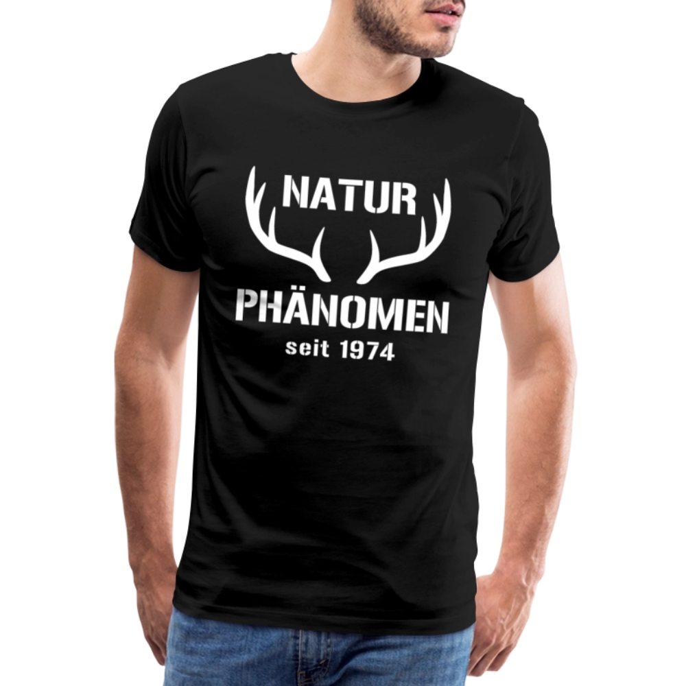 Naturphänomen, zum Geburtstag, Jahreszahl zum selber eintragen, Männer Premium T-Shirt - Schwarz