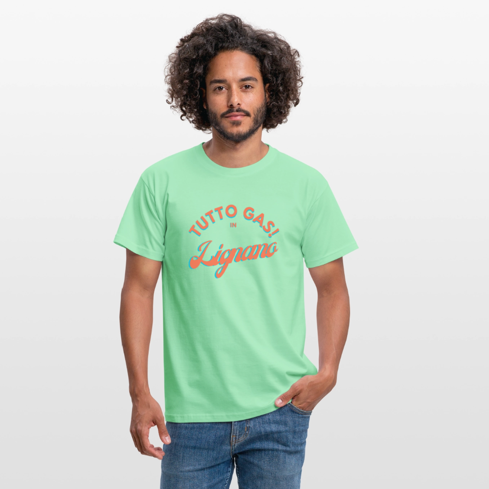 TUTTO GAS! in Lignano, Männer T-Shirt - Mintgrün
