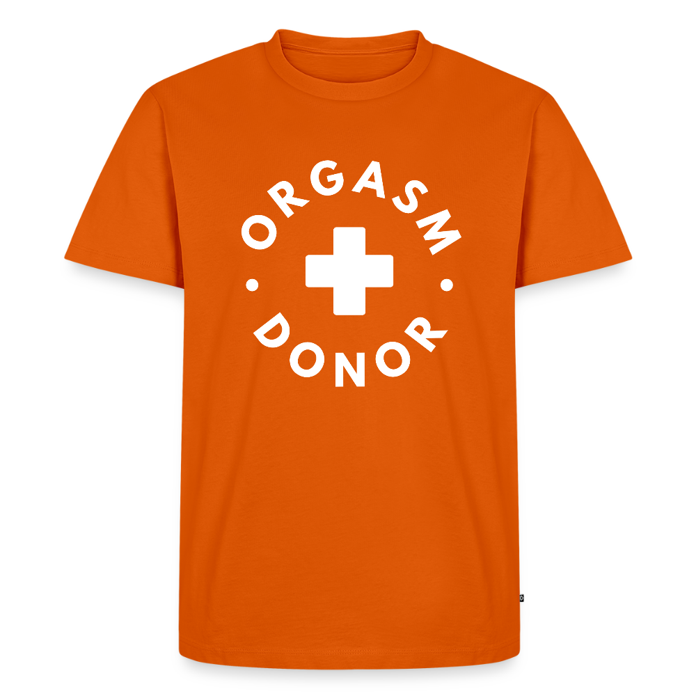 ORGASM DONOR - Men/ Männer Premium T-Shirt - Orange