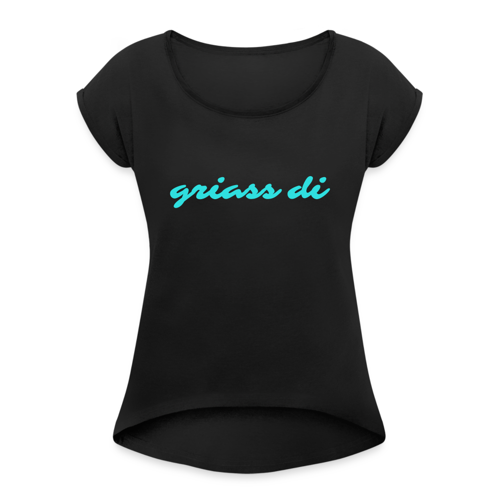 griass di, Lockeres Frauen T-Shirt - Schwarz