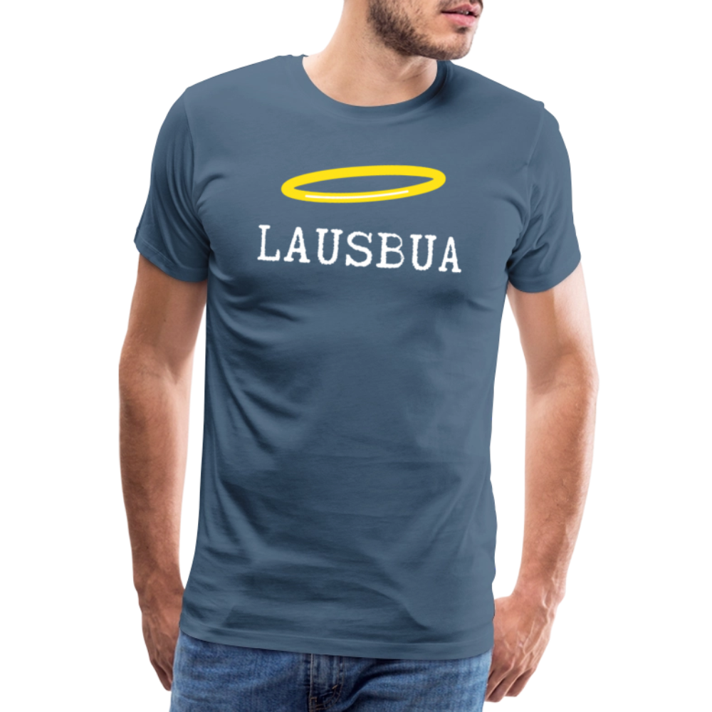 Lausbua, bayerischer und österreichischer Lausbub, Männer Premium -T-Shirt - Blaugrau