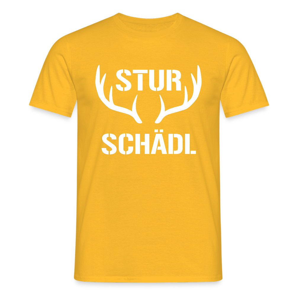 Sturschädl, Männer T-Shirt - Gelb