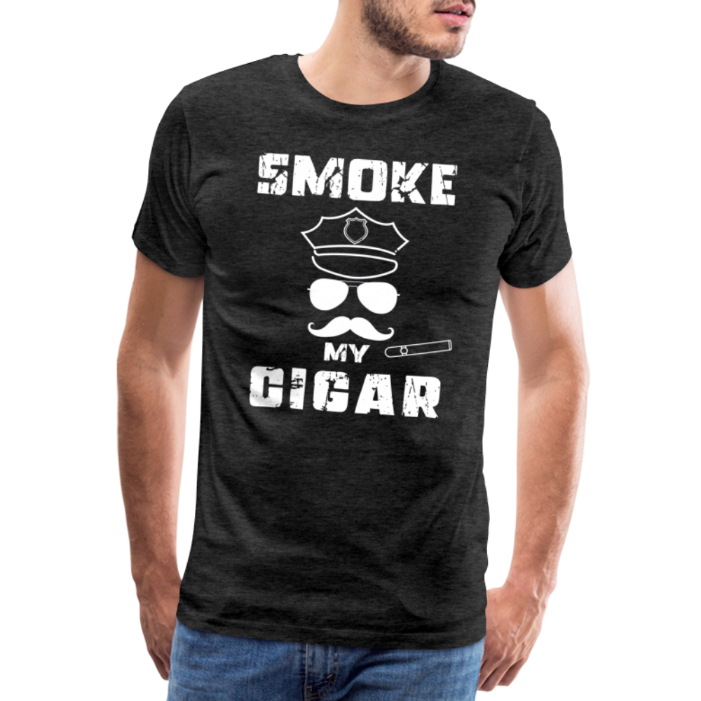 Smoke My Cigar - Zigarren Mann mit Zigarre, Hot Daddy, Cigar Man, Men/ Männer Premium T-Shirt - Anthrazit