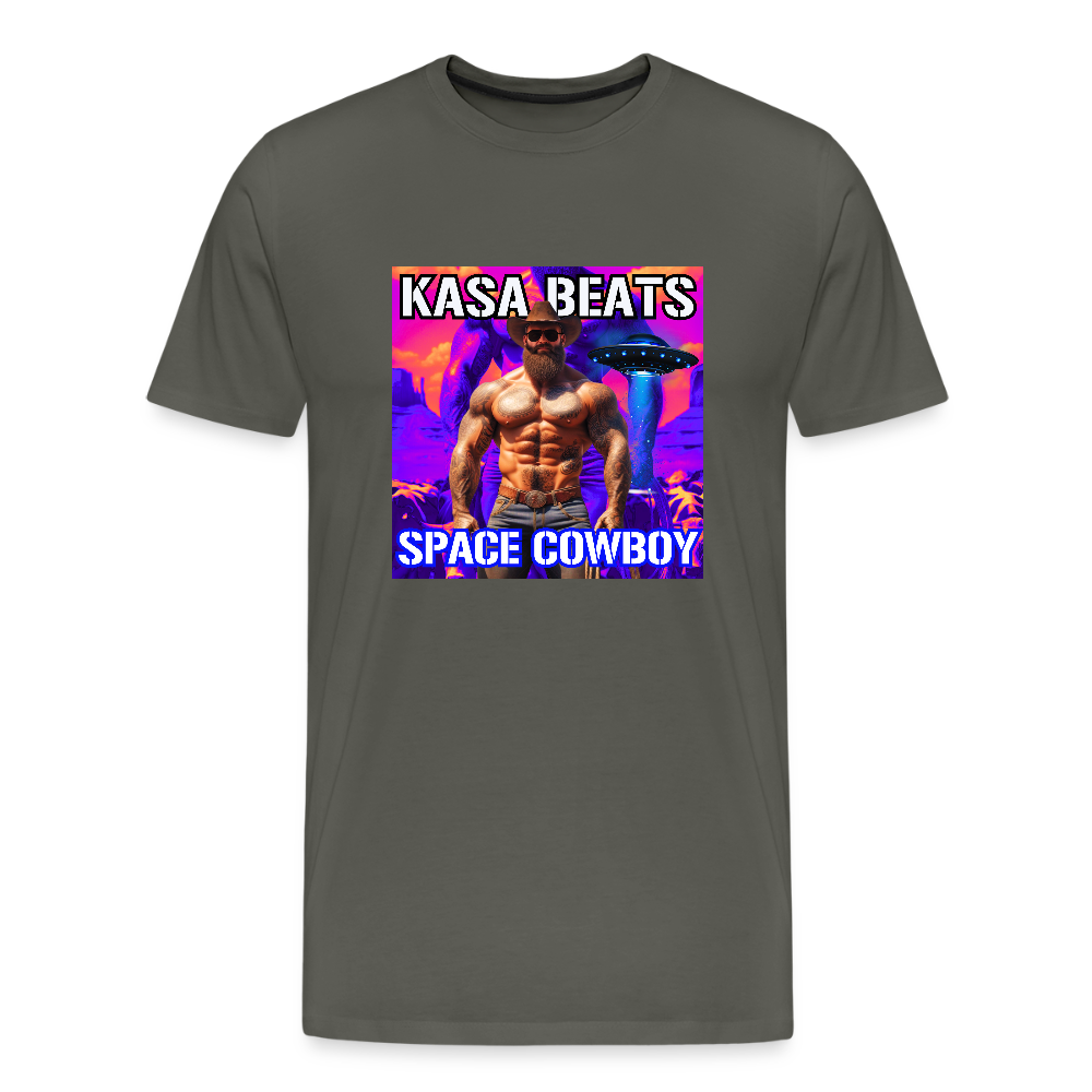 KASA BEATS - SPACE COWBOY, Men/ Männer Premium T-Shirt - Asphalt