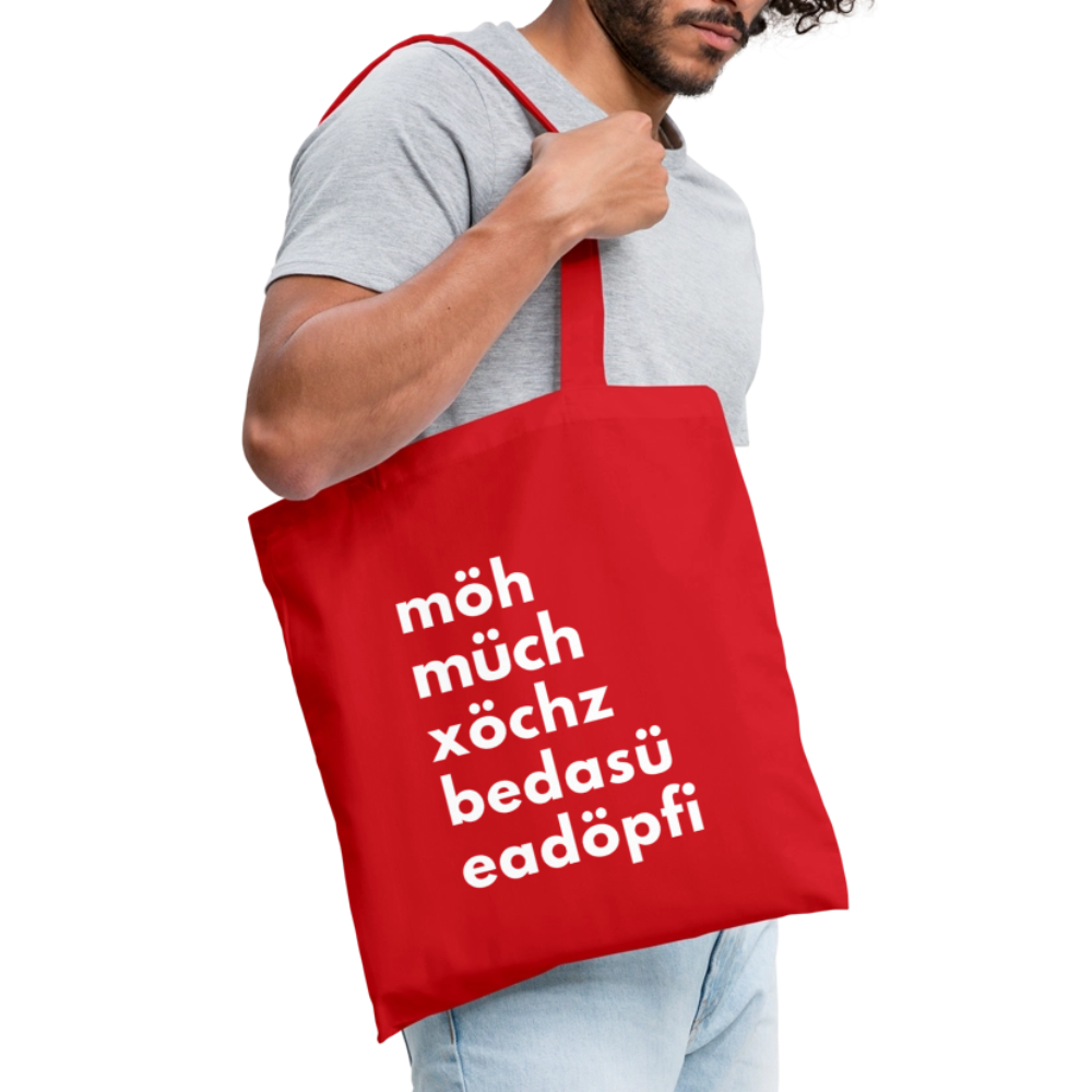 Einkaufsliste, Sackerl - Rot