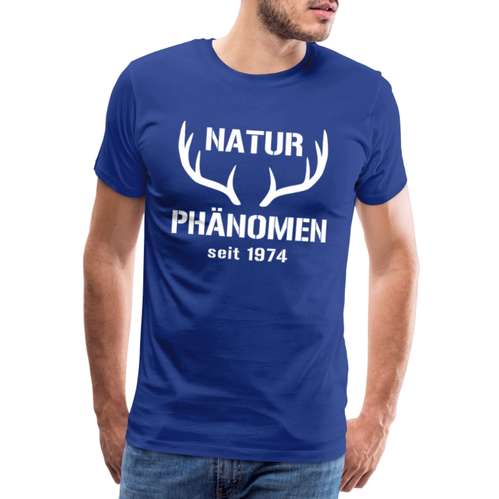 Naturphänomen, zum Geburtstag, Jahreszahl zum selber eintragen, Männer Premium T-Shirt - Königsblau