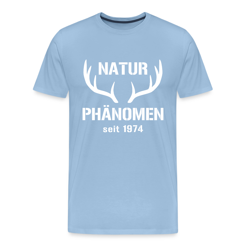 Naturphänomen, zum Geburtstag, Jahreszahl zum selber eintragen, Männer Premium T-Shirt - Sky