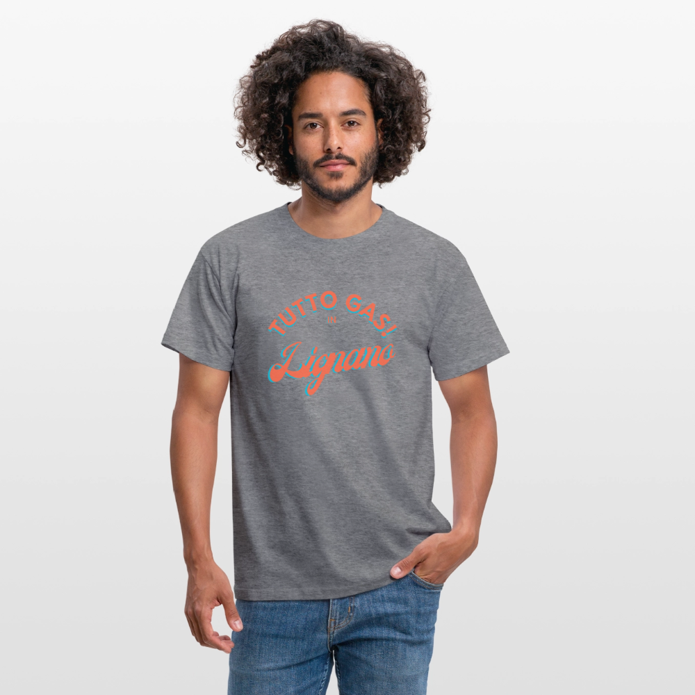 TUTTO GAS! in Lignano, Männer T-Shirt - Graphit meliert