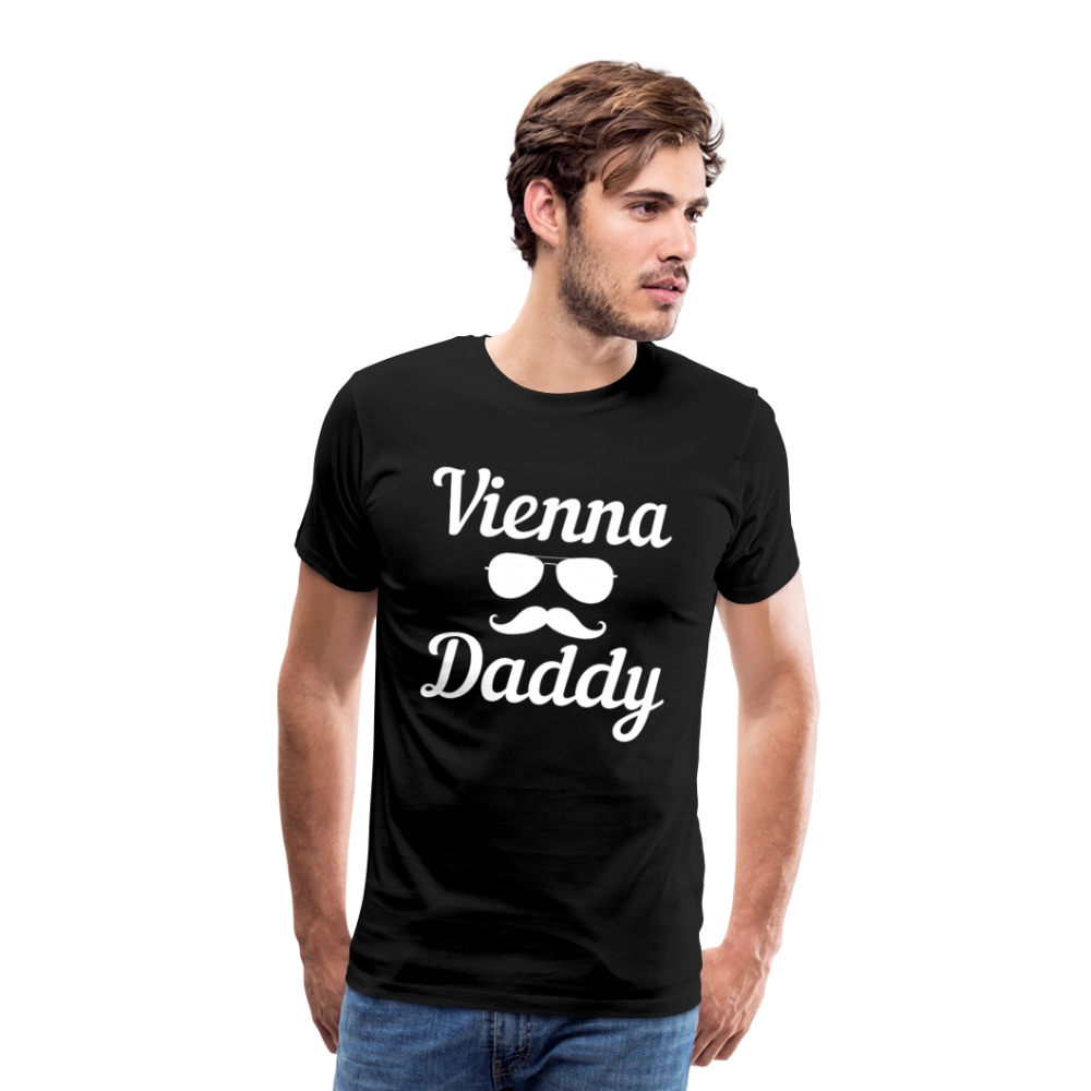Hot Vienna Daddy - Men/ Männer Premium T-Shirt - Schwarz