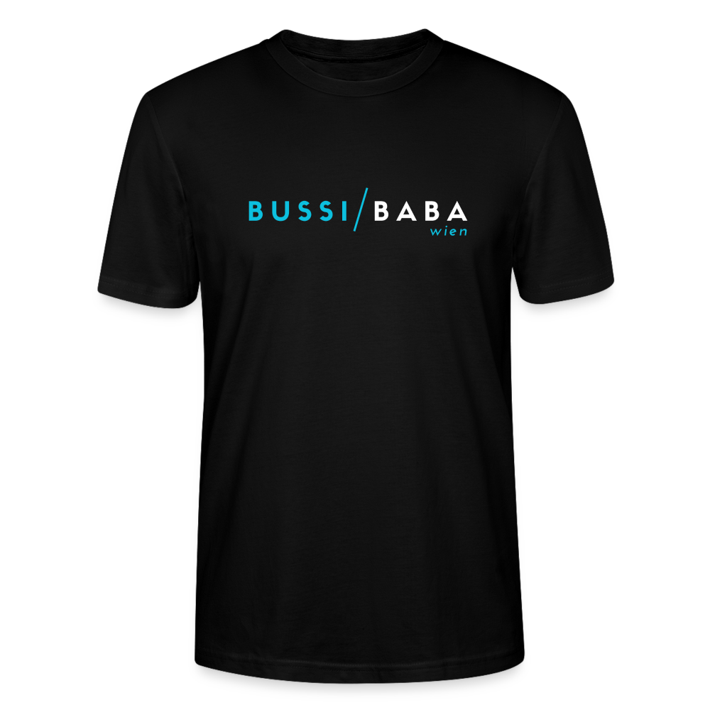 Bussi Baba Wien - aquablau - Stanley/Stella Unisex Organic T-Shirt - Schwarz