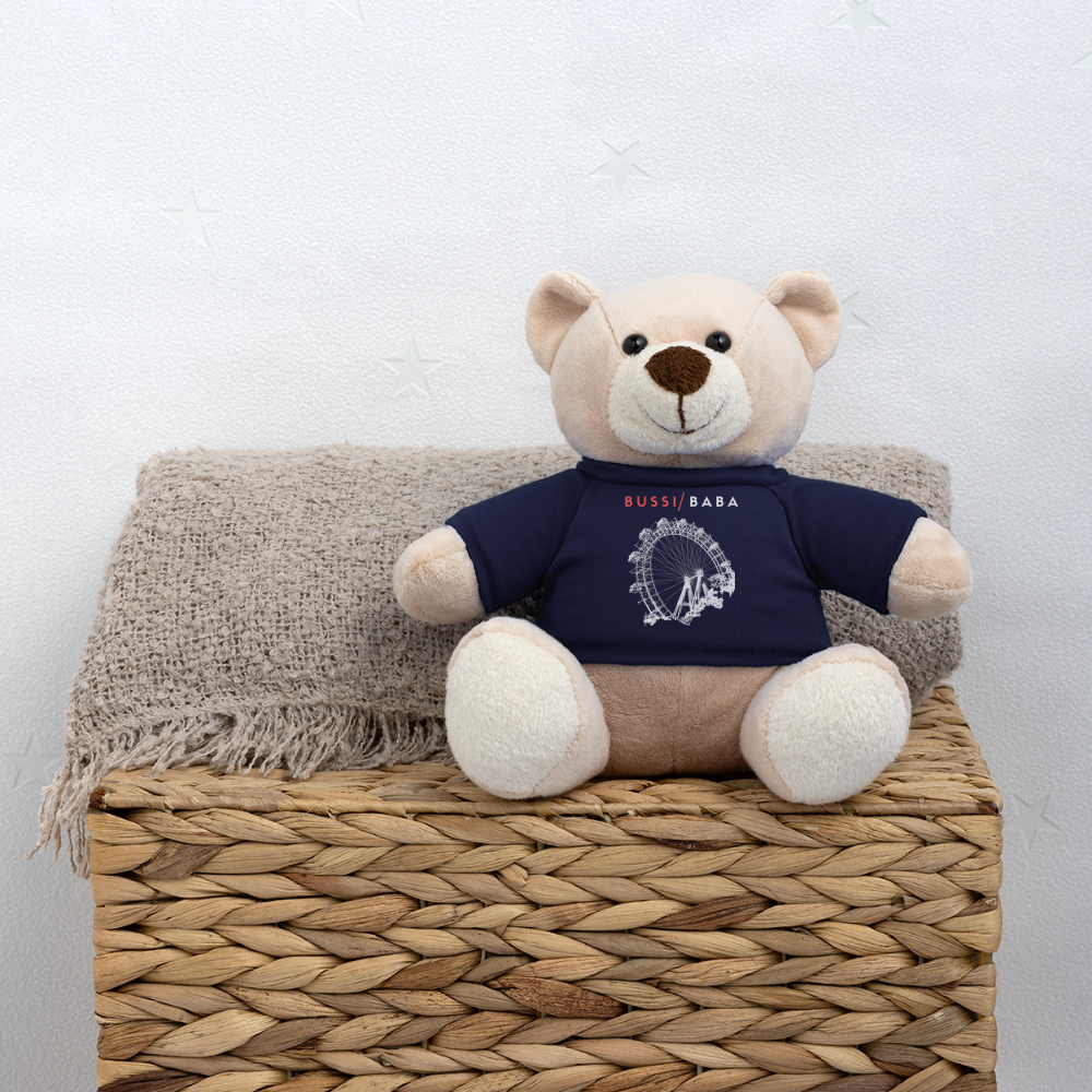 Bussi Baba korallrot - Wiener Riesenrad weiß, Teddy - French Navy