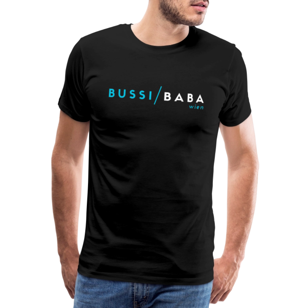 Bussi / Baba Wien aquablau, Männer Premium T-Shirt - Schwarz