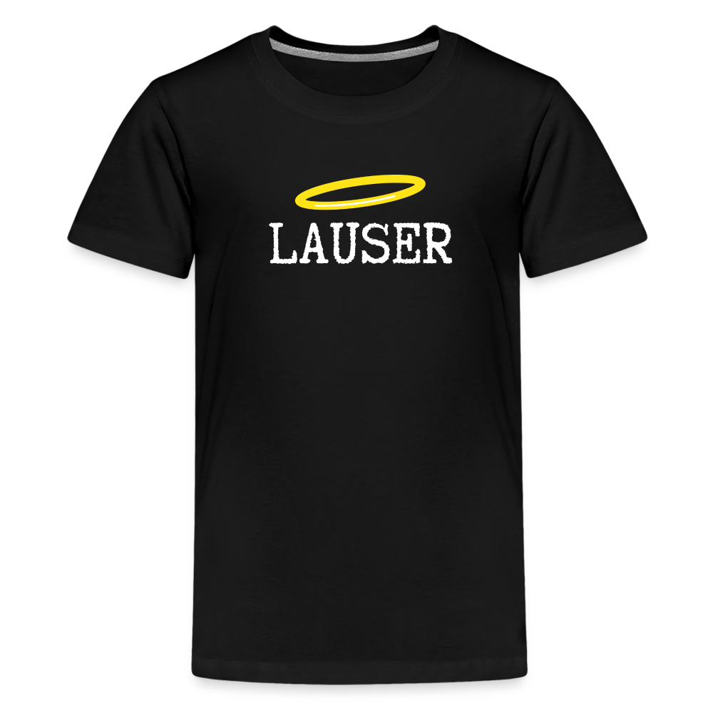 Lauser, österreichischer Lausbub - Teenager (10 - 12 J.) Premium T-Shirt - Schwarz