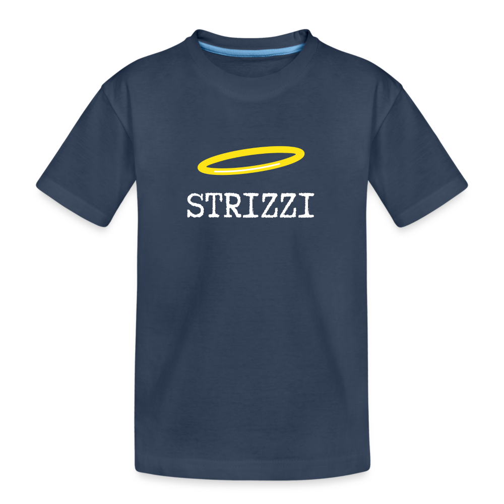 STRIZZI, Teenager (10 - 12 Jahre) Premium Bio T-Shirt - Navy