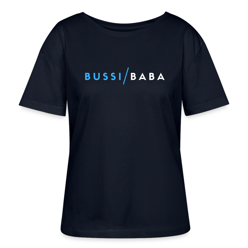 Bussi / Baba hellblau, Stanley/ Stella lockeres Frauen Bio T-Shirt relaxed fit - Navy
