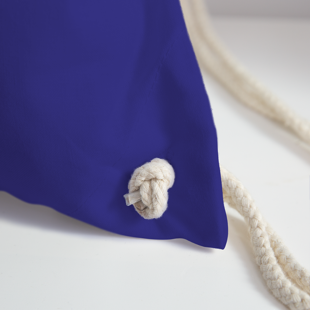 Bussi Baba korallenrot - Wiener Riesenrad in weiß, Gym Bag - Turnsackerl (dt. Turnbeutel) - Königsblau