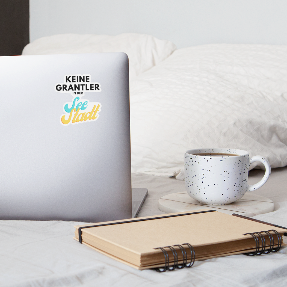 Keine Grantler in der Seestadt, Pickerl / Sticker - Mattweiß
