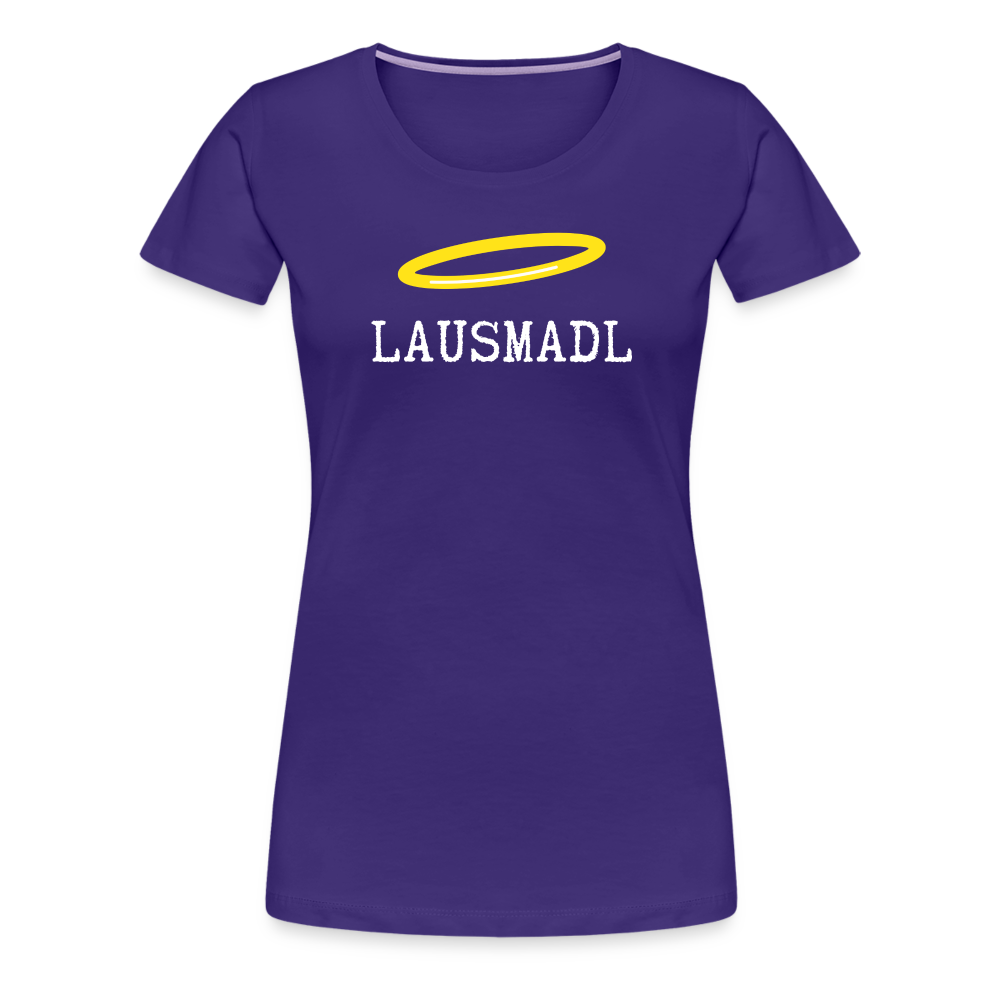 Lausmadl, bayerisches und österreichisches Lausmädchen oder Lausmädl, Frauen Premium T-Shirt - Lila