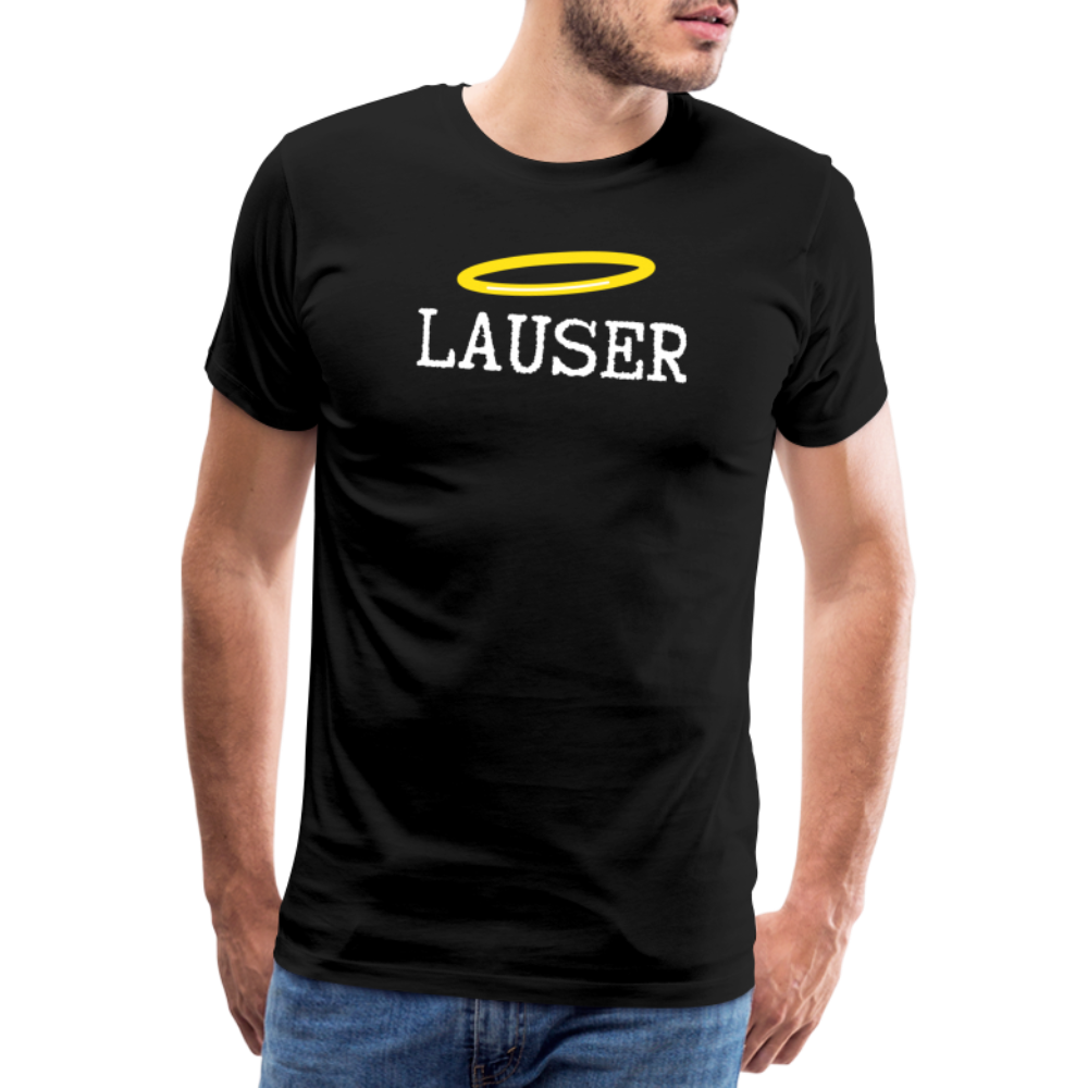 Lauser, österreichischer Lausbub - Männer Premium T-Shirt - Schwarz