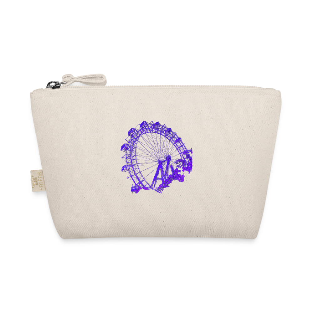 Wiener Riesenrad im Prater - Wahrzeichen von Wien, Riesenrad in lila, Bio Täschchen - Natur