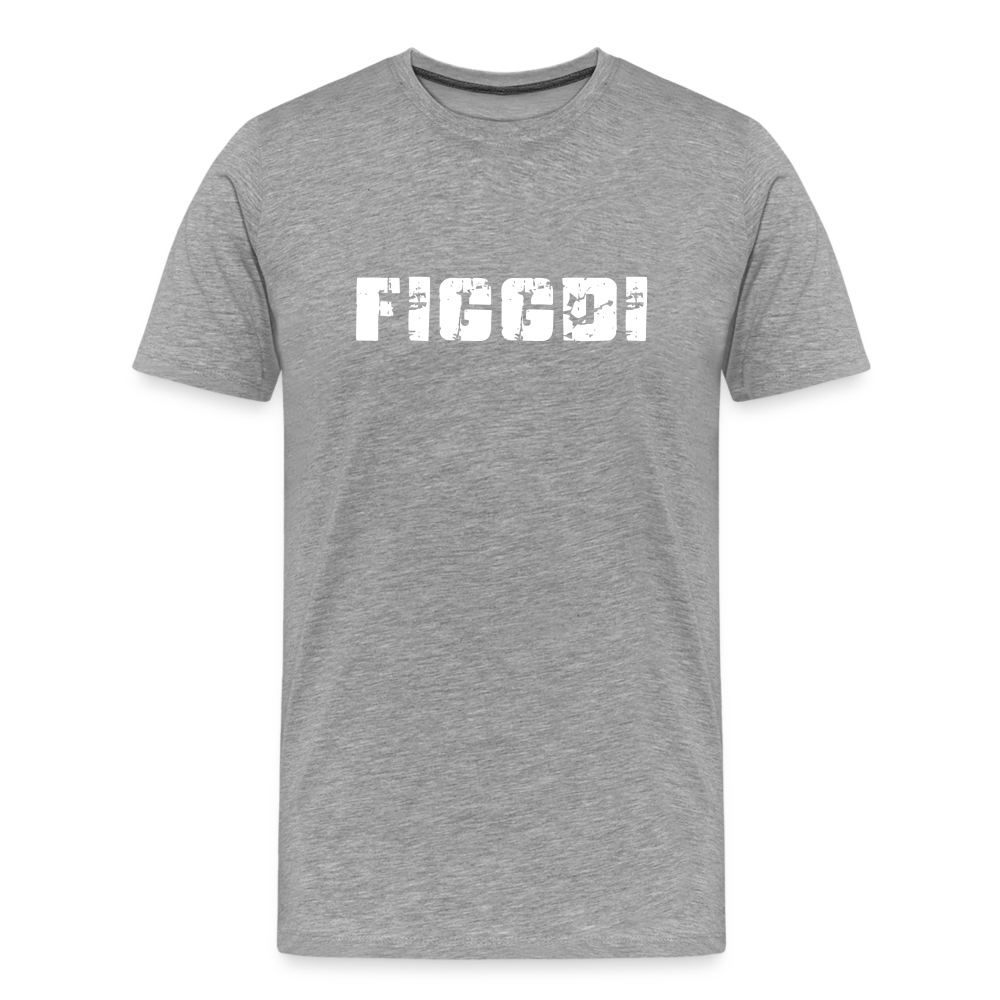 Figgdi - Schweizer Deutsch für "Kannst mich gern haben" ;-) Männer Premium T-Shirt - Grau meliert