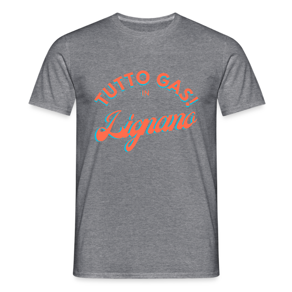 TUTTO GAS! in Lignano, Männer T-Shirt - Graphit meliert