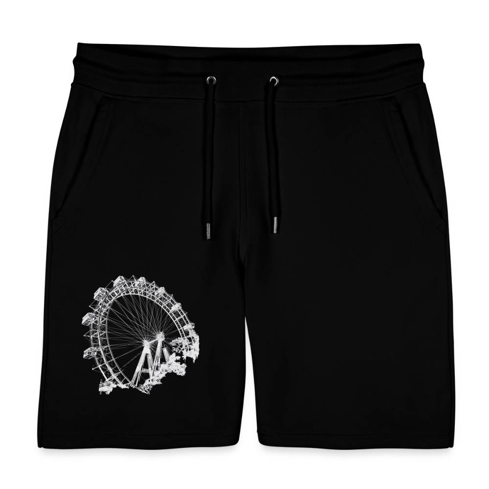 Wiener Riesenrad in weiß - Stanley/Stella Unisex Organic Joggingshorts - Schwarz