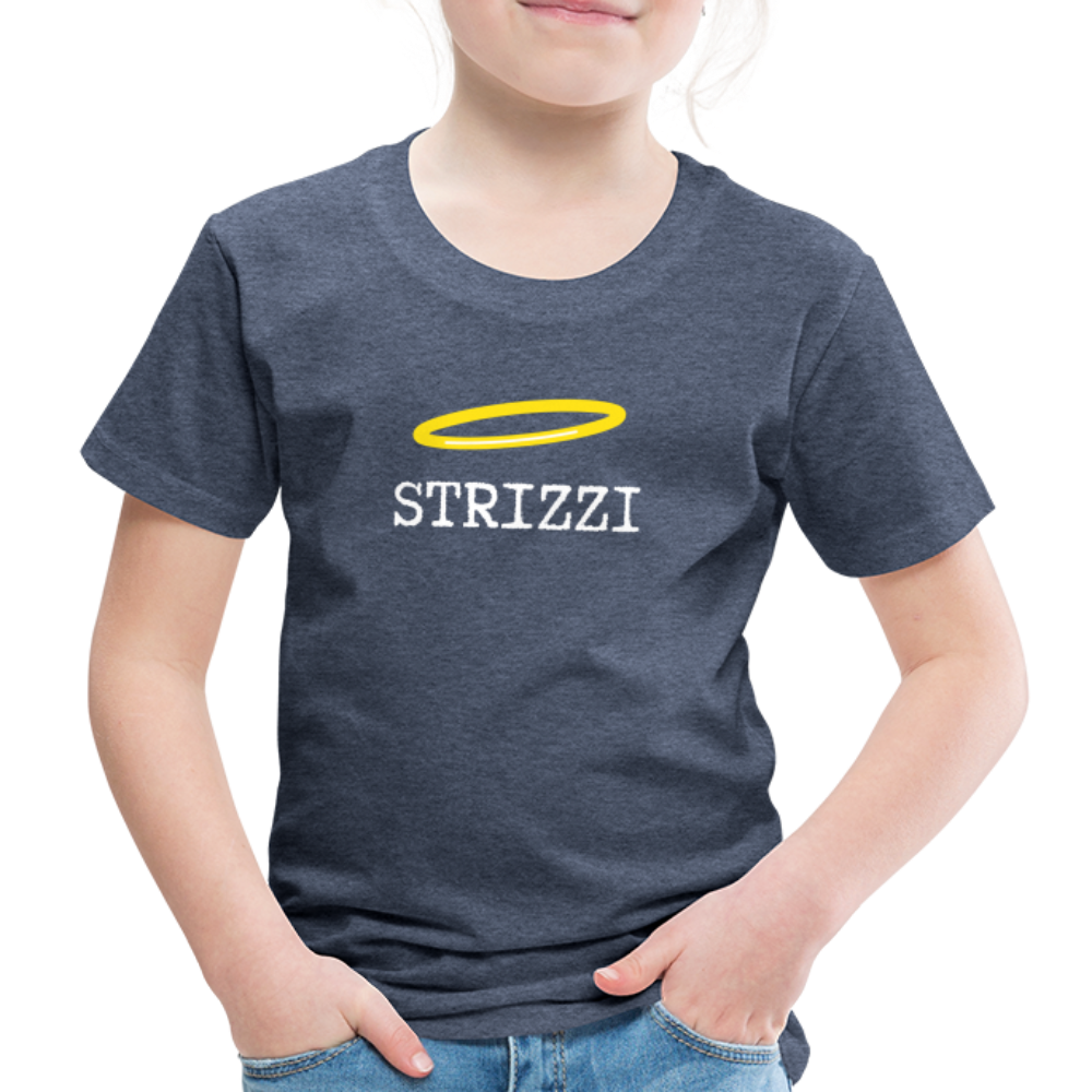 Strizzi, Kinder (2 - 8 Jahre) Premium -T-Shirt - Blau meliert