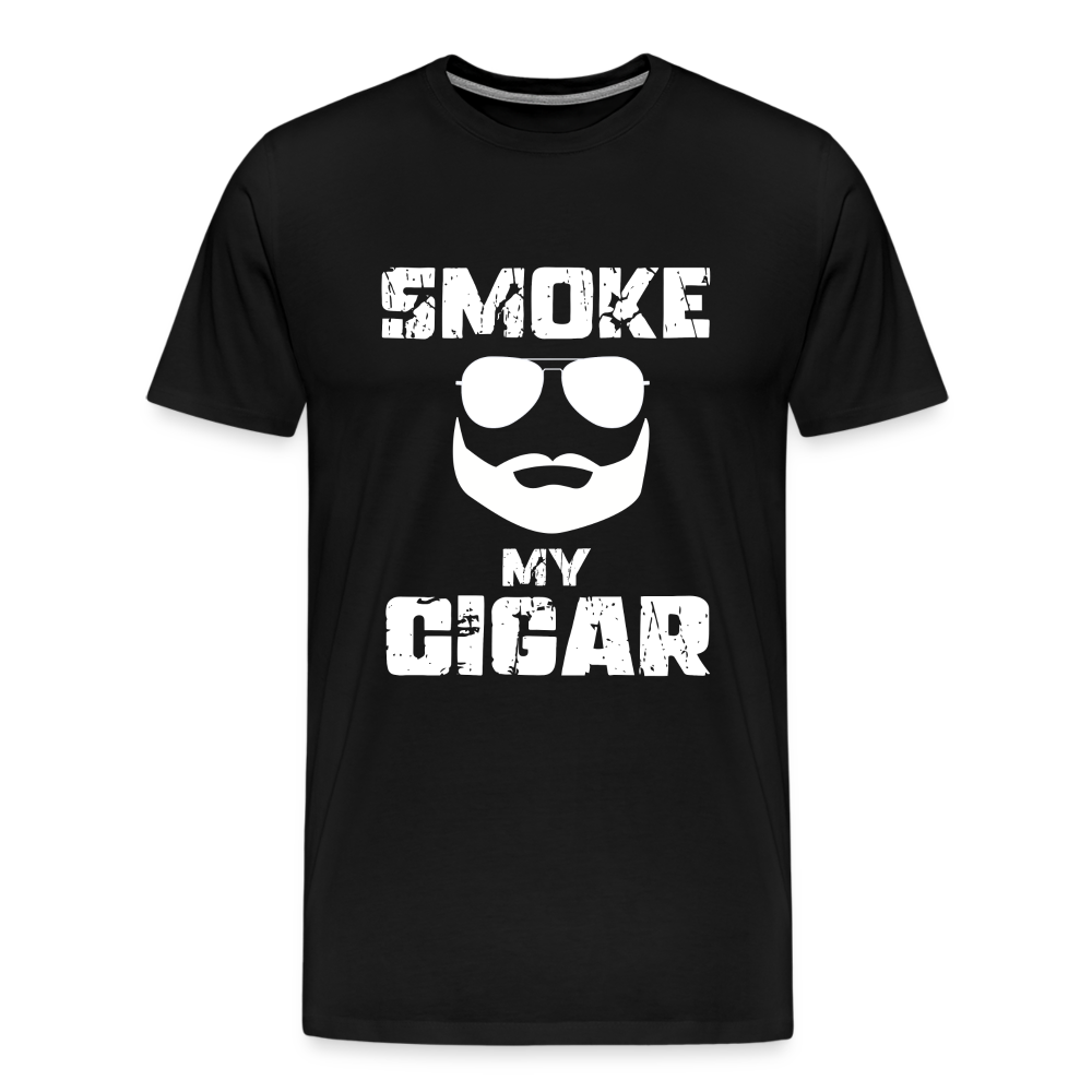 Smoke My Cigar - Zigarren Mann, Hot Daddy, Cigar Man, Men/ Männer Premium T-Shirt - Schwarz