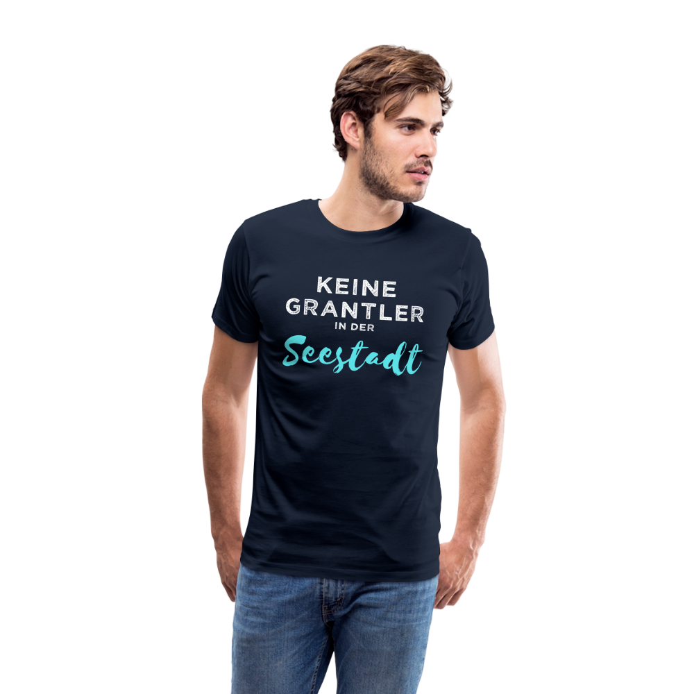 Keine Grantler in der (Wiener) Seestadt, Männer Premium T-Shirt - Navy