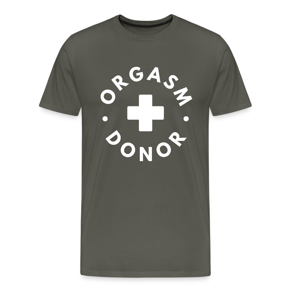 ORGASM DONOR - Men/ Männer Premium T-Shirt - Asphalt