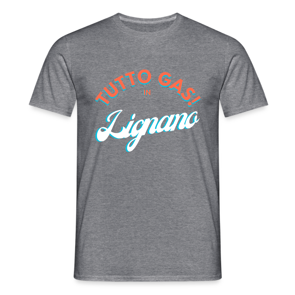 TUTTO GAS! in Lignano, Männer T-Shirt - Graphit meliert