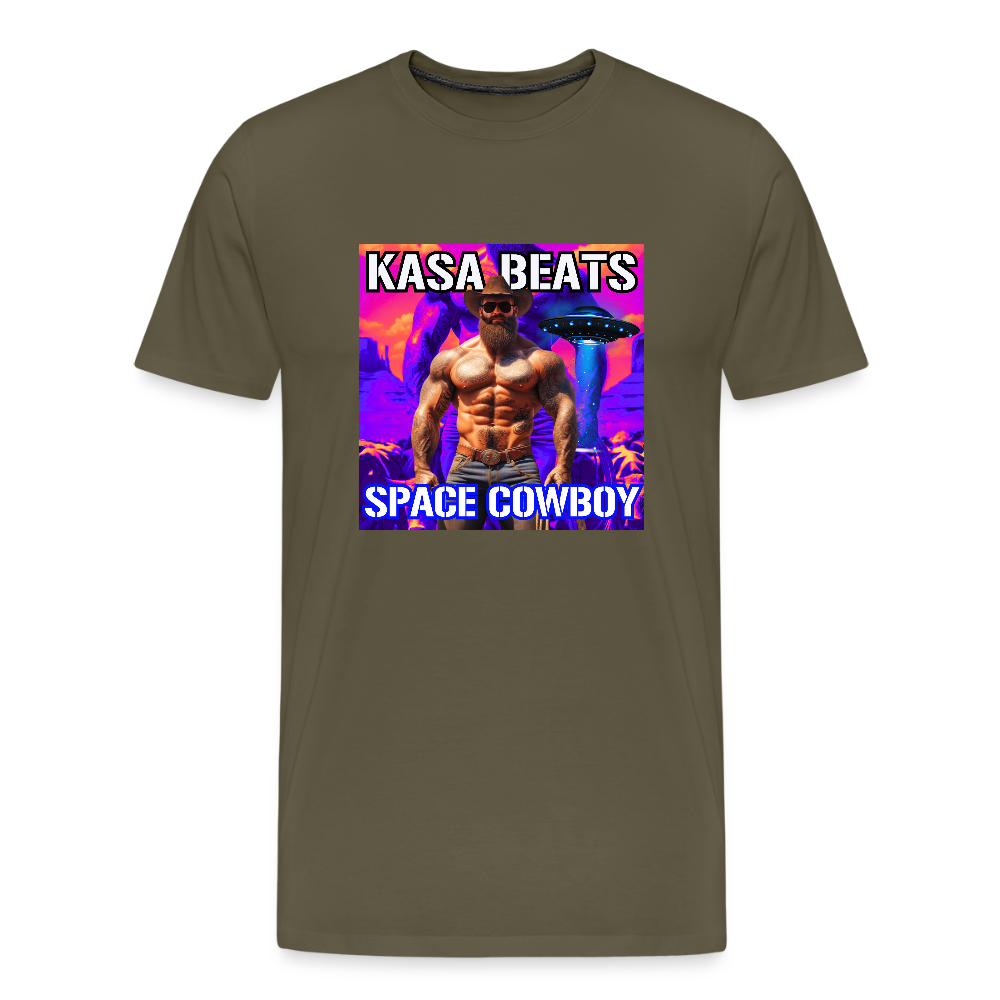KASA BEATS - SPACE COWBOY, Men/ Männer Premium T-Shirt - Khaki