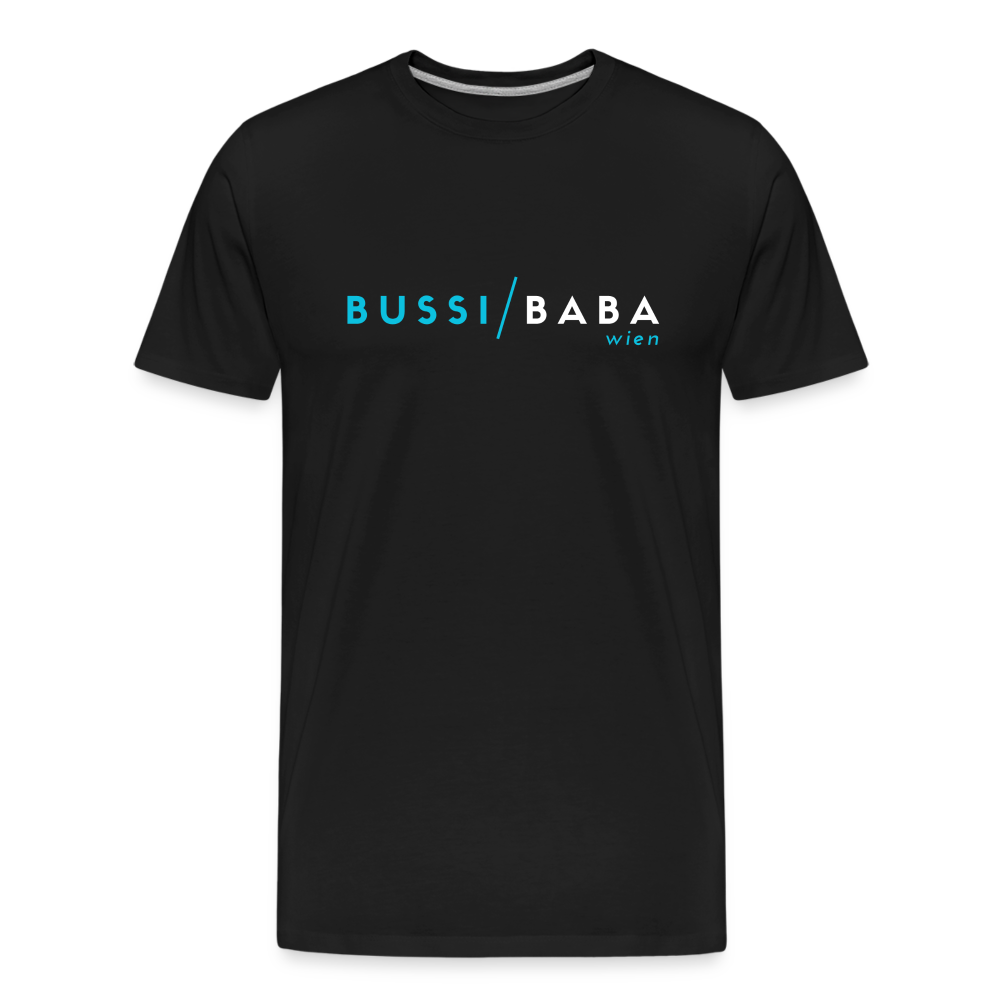Bussi Baba Wien aquablau - Men’s Premium Organic T-Shirt - Schwarz