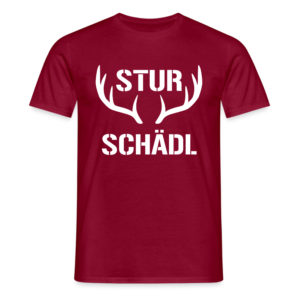 Sturschädl, Männer T-Shirt - Ziegelrot