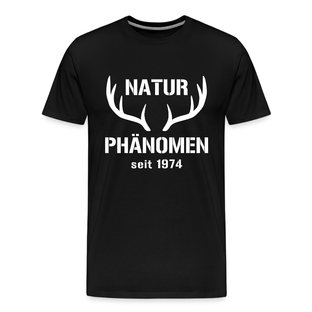 Naturphänomen, zum Geburtstag, Jahreszahl zum selber eintragen, Männer Premium T-Shirt - Schwarz