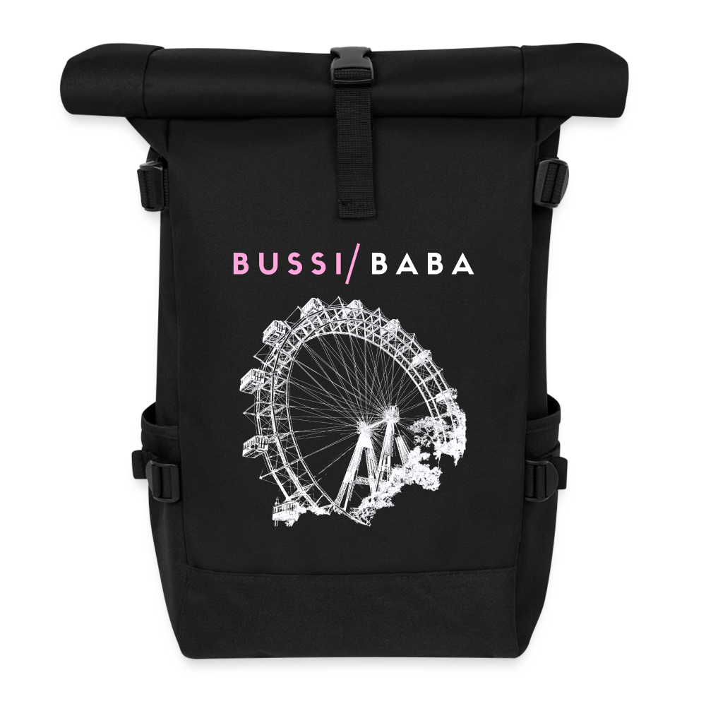 Bussi Baba rosa - Wiener Riesenrad in weiß, Rucksack - Schwarz