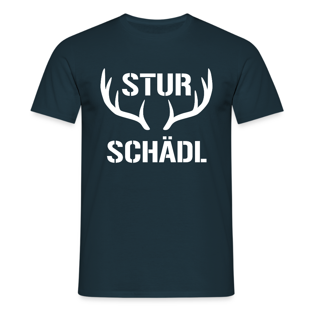 Sturschädl, Männer T-Shirt - Navy