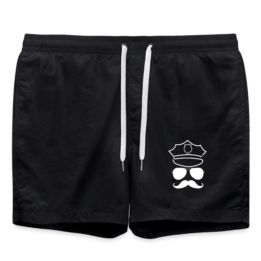 Hot Daddy - Badeshorts / Swim Shorts - Schwarz