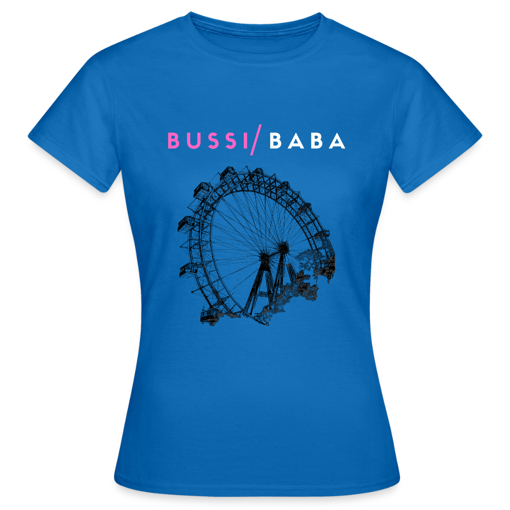 Bussi Baba pink - Wiener Riesenrad in schwarz, Frauen T-Shirt - Royalblau